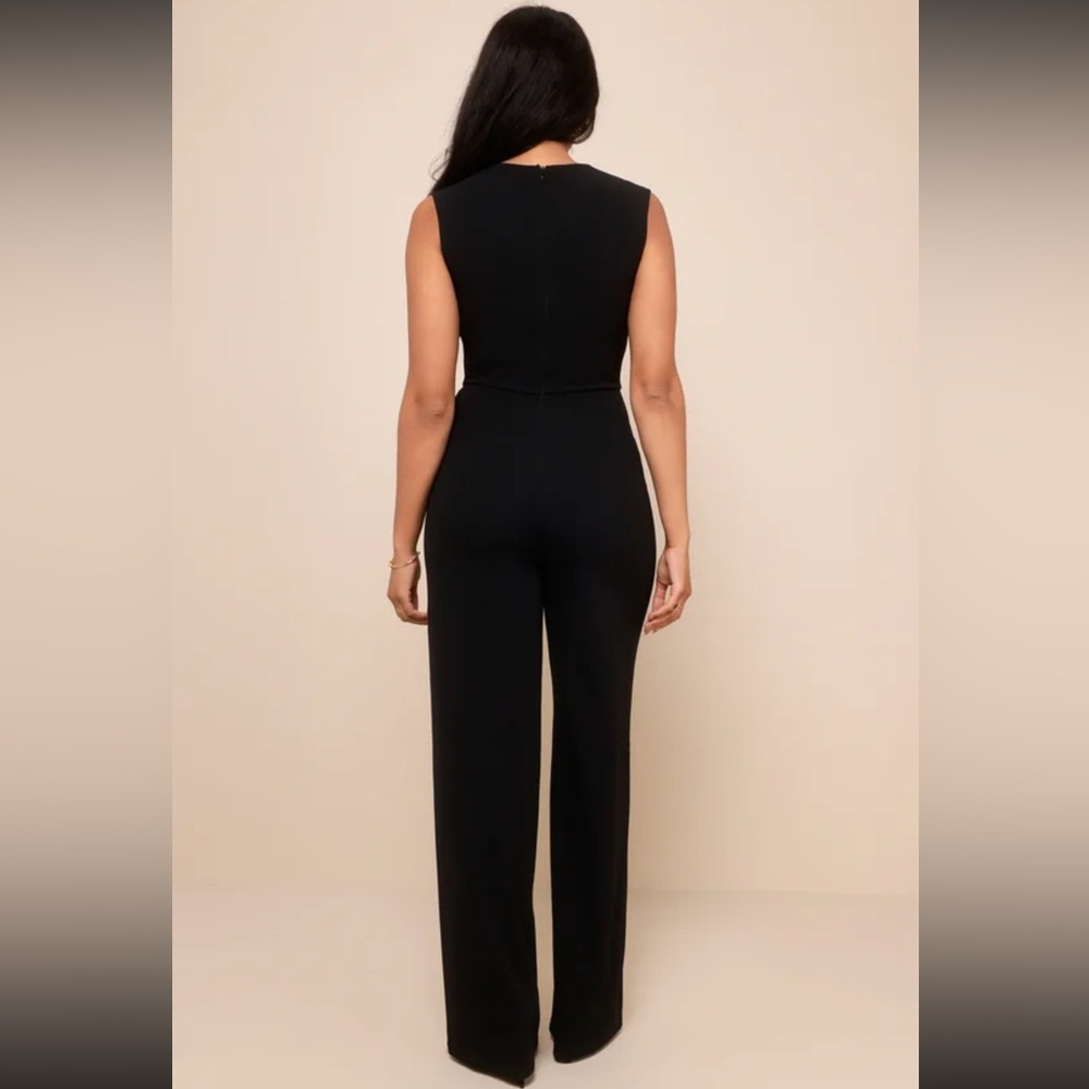 NWT Lulu’s Enticing Endeavors Black Jumpsuit - Size XL - Picture 7 of 12